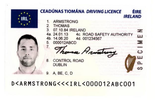 Ceadúnas Tiomána Éireannach