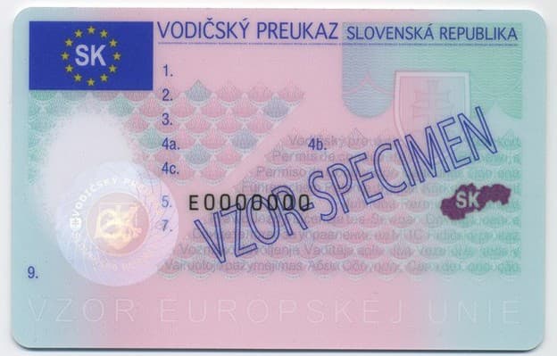 Slovenský Vodičský Preukaz